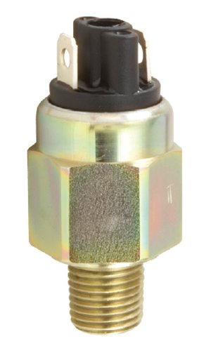 Gems PS61-20-4MNZ-B-SP Series PS61 OEM Subminiature Pressure Switch, SPST N.C. Circuit, Spade Terminal, 40-150 psi Range, 1/4 MNPT Steel Fitting