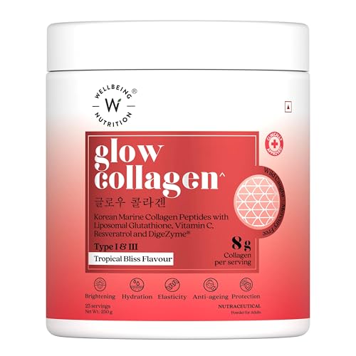 WELLBEING NUTRITION Glow Collagen with Glutathione|Collagen Suppl...