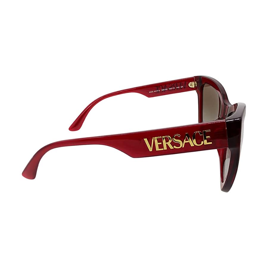 Amazon.com: Versace VE 4417U 388/89 Red Plastic Cat-Eye