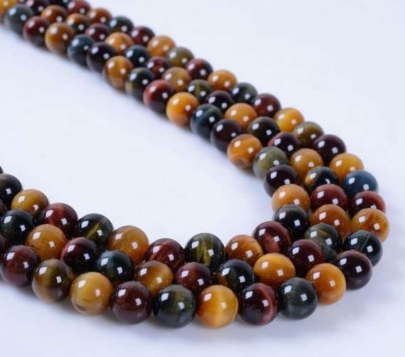 Perles oeil de tigre 6mm AA véritables pour éviter les pierres ternes