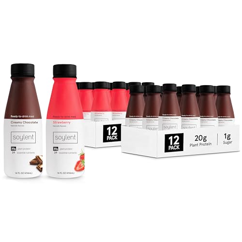 Soylent Meal Replacement Shake Bundle - Strawberry & Creamy Choco...