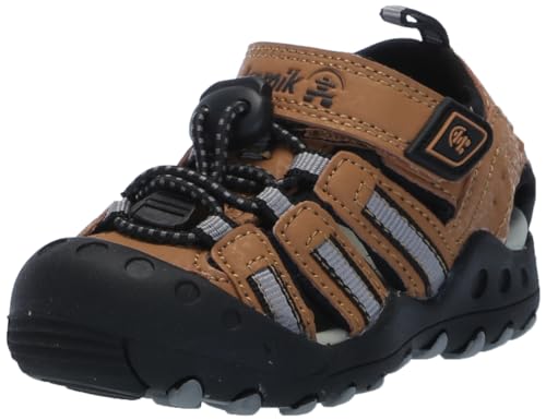 Kamik Kids Crab Closed Toe sandals, Light Brown, 4 Infant