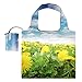 Totes de regalo reutilizables para comestibles Bolsas de compras Gran capacidad Plegables, Plantas Cielo azul Sol Nubes blancas