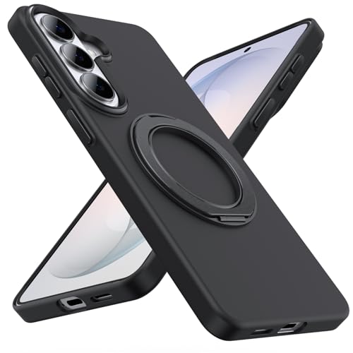 WACJOSD �Ή� Galaxy S26 �p�� �P�[�X MagSafe�Ή� �����O 360�x��]�X�^���h �ϏՌ� �ČRMIL�K�i ���C�����X�[�d�Ή� ���΂ݖh�~ PC �X�}�z�J�o�[ SC-51G SCG36 �Ή� (��) C101-s26-01