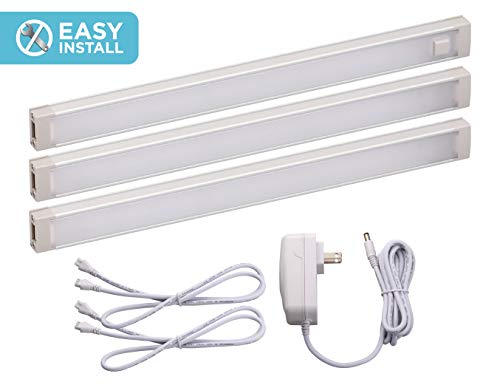BLACK+DECKER LEDUC9-3CK LED Under Cabinet Kit with Motion Sensor, Dimmable Kitchen Accent Lights