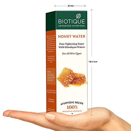 Image of Biotique Honey Water Pore Tightening Toner, 120ml (Pack Of 2) & Biotique Wheat Germ Anti- Ageing Night Cream Reduces Fine Lines Lightens dark Spots, 50g