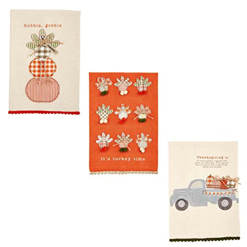 Mudd Pie Thanksgiving Hand Towel, Thanksgiving, 21" x 14" - Image 2