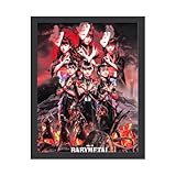 ベビーメタル Babymetal アートパネル ポスター 現代アート 壁掛け 木製フレーム 塗装タイプA 背景画 油絵 壁飾り フレーム装飾画 インテリア 木枠付きの完成品 玄関 廊下 バー カフェ 図書館 ゲストルーム オフィス 取り付け簡単 30×40cm