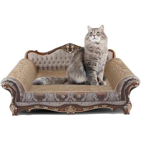 COOZMENT Cat Scratching Sofa with Catnip Cover