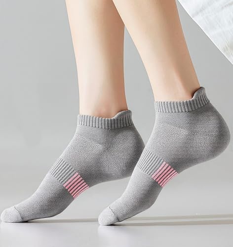 Image of 12-20 Pairs Athletic Ankle Socks for Women Breathable Low Cut Running Cushioned Moisture Wicking for Sport Traveling