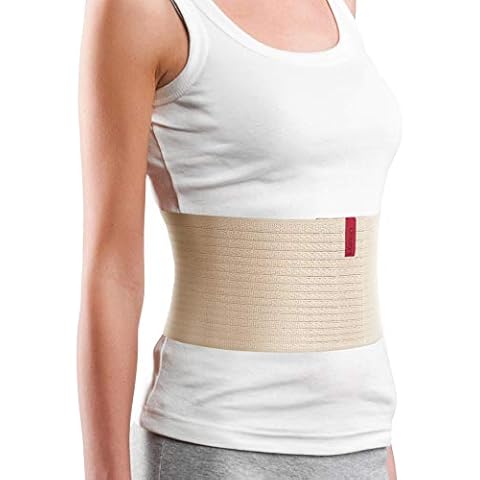 ORTONYX 6.25" Abdominal Binder for Men and Women/Postpartum Post-Operative Post-Surgery Wrap/Abdomen Navel Umbilical Hernia Support Belt / 524006 Beige S/M Cover
