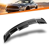 Carbon Fiber Look Rear Trunk Spoiler FIT 2015–2024 Ford Mustang – GT500 Style Wing, ABS Plastic, Bolt-On Installation – Exterior Styling Upgrade