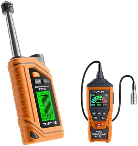 TopTes PT760 Rechargeable Gas Leak Detector with 12-inch Telescopic