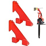 FVNANL Chainsaw Holder Wall Mount Chainsaw Hanger, Heavy Duty Chainsaw Rack Storage Hook for Garage Organizer, Durable Chainsaw Accessories and Tools for Shed Garage Organization (2 Pack, Red)