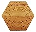 Solid Oak Double Sided Marbles Board Game Wooden 16 inch by Cauff