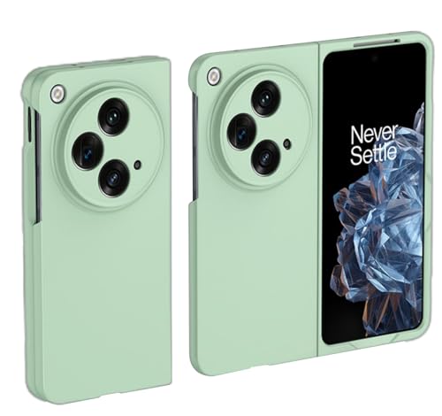GIOPUEY Cover Compatibile con OnePlus Open, Materiale PC Rigido Custodia, Comodo e Liscio al Tatto Case，Antiurto, Anti-Impronta - Green