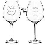 20 oz Jumbo Wine Glass Funny Two Sided Good Day Bad Day Don't Even Ask Teacher