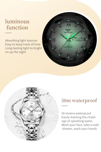 Image of OLEVS Silver Watch for Women Dress Analog Small Female Watch Stainless Steel Watches for Lady