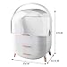 Multi-Function Make Up Case Dustproof Cosmetic Storage Box, Organizer Skin Care Products Jewelry Organizer Finishing Box for Bedroom Bathroom Desktop (White)