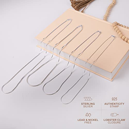 PORI JEWELERS 925 Sterling Silver Italian Magic Snake Chain Necklace - 16"-30"4