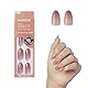 Kiss imPRESS Maniküre-Stick, ohne Kleber, Farbe Gelassenheit, mittelrosa, mittlere Größe, Mandelform, inklusive 30 Nägel