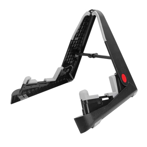 Zusammenklappbarer Ukulelenständer, Leichter, Tragbarer, Verstellbarer Boden, Faltbarer Ukulelenständer für Live-Auftritte