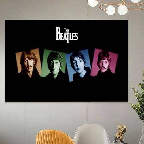 KmoNo Poster décoratif sur toile du groupe des Beatles – Impression d’art moderne pour chambre à coucher – 60 x 90 cm - Les Beatles, Paul McCartney, John Lennon, RIngo Starr, George Harrison KmoNo Poster décoratif sur toile du groupe des Beatles - Impression d'art moderne pour chambre à coucher - 60 x 90 cm – Image 6