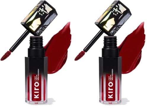 Image of Kiro Velvet Souffle Soft Matte Liquid Lipstick - Carnival Red, 5ml (Pack of 2)