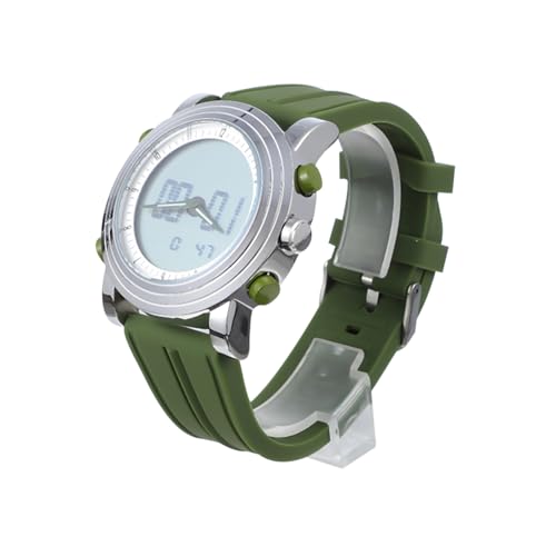 BESPORTBLE Reloj Digital Electrónico Luminoso con Correa de Silicona Ajustable para Estudiantes Diseño Simple y Resistente Color Verde