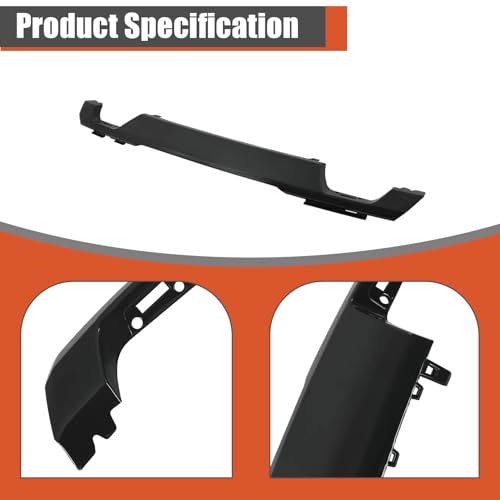 Image of labwork Glossy Black Front Bumper Skid Plate Lower Valance Molding Trim Replacement for F150 2021-2023 ML34-17F771-ACW