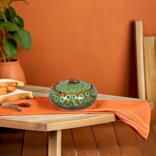 Cendrier céramique coupe-vent anti-odeur pour table - 6