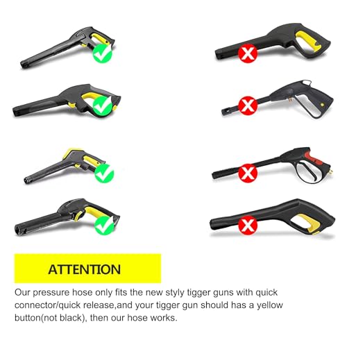 Monave 10m Pressure Washer Hose Compatible with Karcher Pressure Washer K2 K3 K4 K5 K7 Replacement Hose Pressure Washer Accessories - Image 4