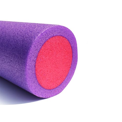 Rodillo de espuma sólida para yoga y masaje, columna azul de 30 x 15 cm, para ejercicios de pilates, entrenamiento de equilibrio y relajación muscular miniatura 3