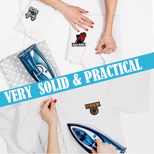 14 Piece Iron on Patches - Embroidered Repair & Applique Patches, DIY Sew & Hook and Loop