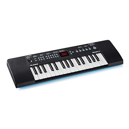 Alesis Melody 32 – Mini Piano Numérique / Clavier 32 Touches avec Enceintes Intégrées, 300 Sons Intégrés, 40 Morceaux de Démonstration et Connexion USB-MIDI