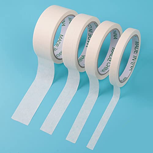 Image of Multi-Purpose White Masking Tape Total Length 20M Painter Tape 4 Kinds Optionals 0.47'' /0.71'' /0.94'' /1.42'' Writable White Masking Tape 1 /2 inch 1 inch 2 inch Wide