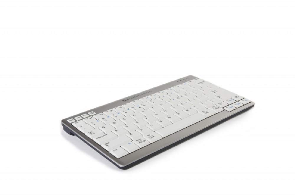 Bakker Elkhuizen BNEU950WUS Keyboard US QWERTY Ultraboard 950 white-silver/wireless