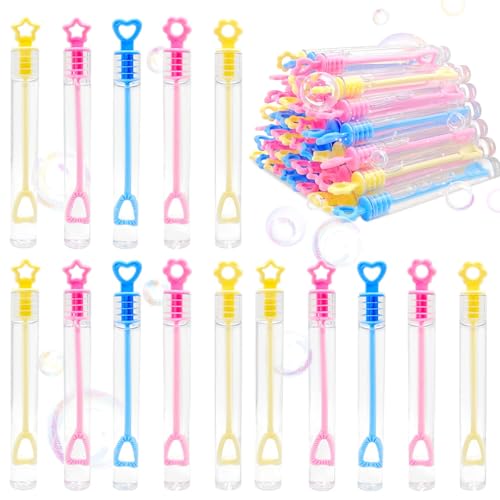 Wellxunk 48 Stück Mini Seifenblasen Set
