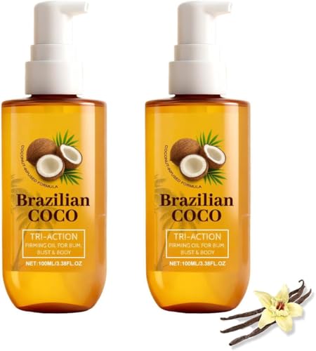Aceite de coco brasileño corporal para un masaje hidratante