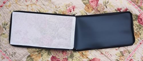 Image of Needlepoint Preassembled Blank Canvas Purse | Wallet | Cosmetic Case Kit, White