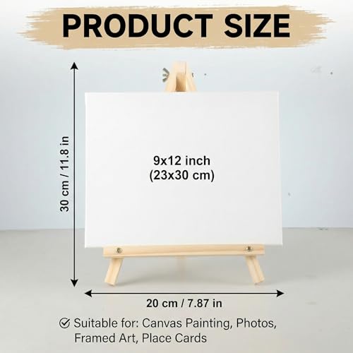 image for WSICSE 16 Pack 11.8In Tabletop Easel, Wooden Easels for Paiting Adjust