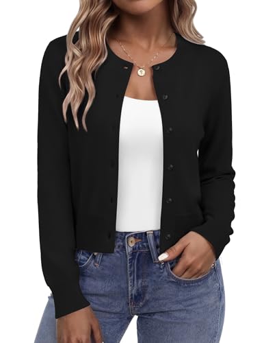 Zeagoo Black Cardigan for Women Summer Sweater for Women Trendy 2026 - image 1