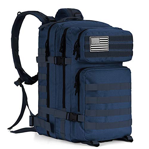Meway Mochila táctica militar de 42  paquete de asalto grande Molle al aire libre  Azul