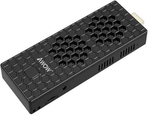 Mini PC Stick Windows 10 Pro Mini Computer Stick with Intel Celeron N4000 (up to 2.6GHz), 4GB DDR4,...