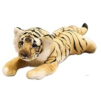 KUKUShining Realistic Leopard Plush,Cheetah Stuffed Animal Toy Pillow,Cute Giant Jaguar Plush,for Boys Girls Birthday