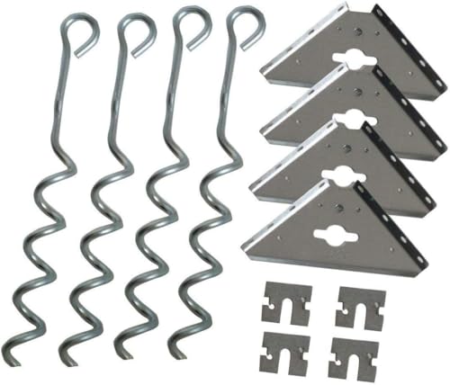 Image of Arrow Shed AK600 Earth Anchor Kit, Steel-stainless