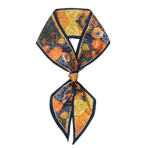 RIIQIICHY Women's Silk-Like Hair Scarf & Headband - Handbag & Purse Accessory C045