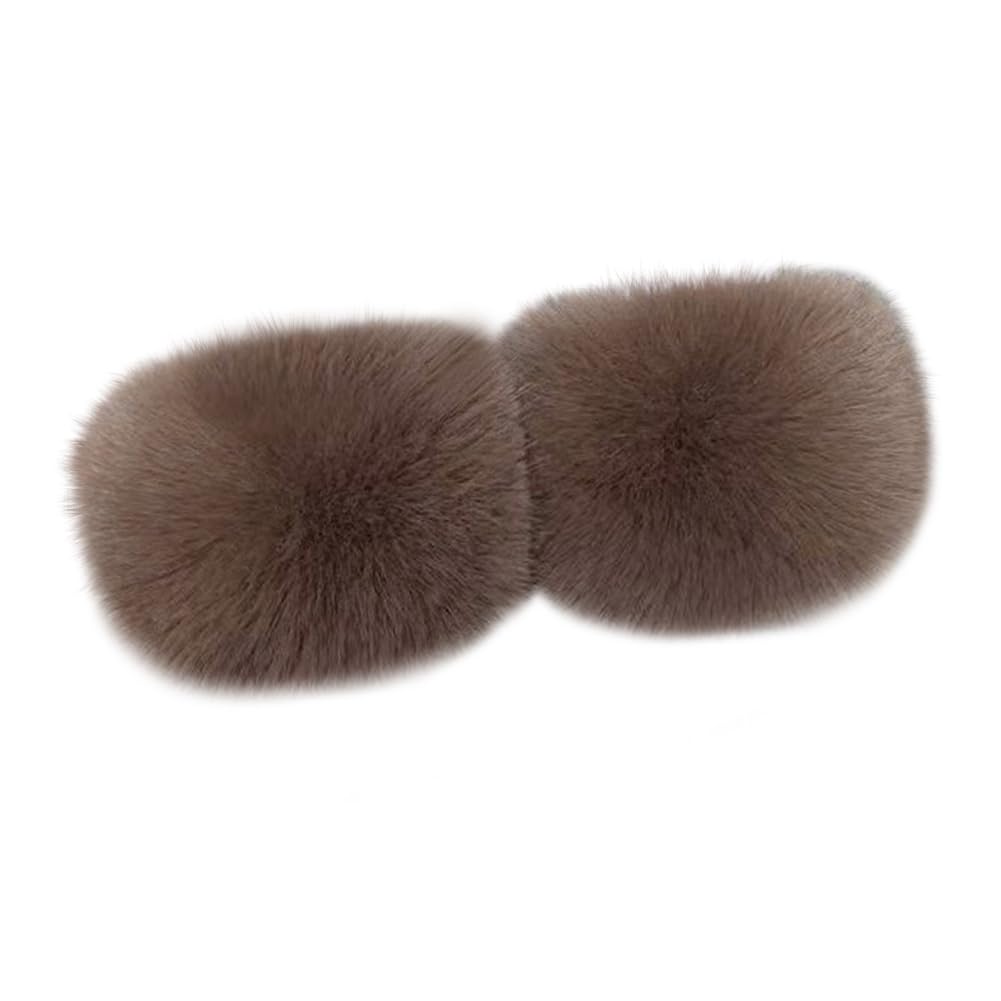 Eforcase Women's Faux Fur Wrist Cuffs Winter Furry Wristbands Fluffy Costumes Cuff Wrist Cuff Arm Warmer Accessories