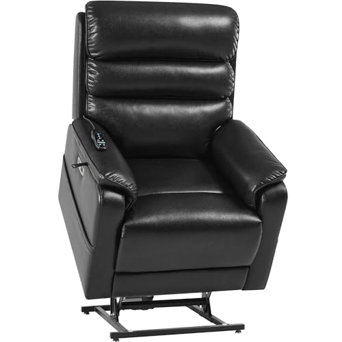 Sillón reclinable con calefacción y masaje negro miniatura 1