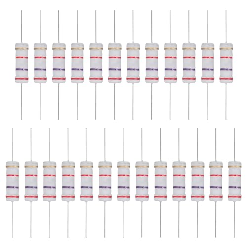 Image of sourcing map 25 Pcs 2.7K Ohm Resistor,3 Watts 5% Tolerance